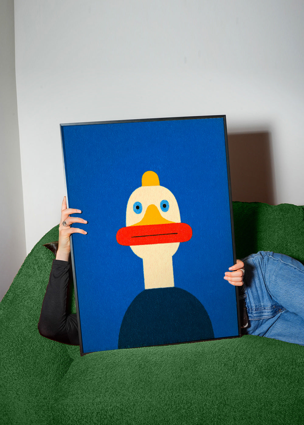 Plakat blå and illustration
