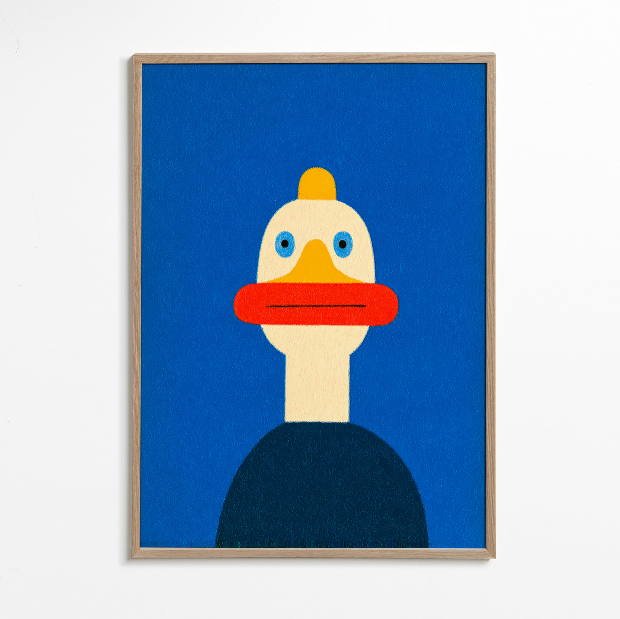 Plakat blå and illustration