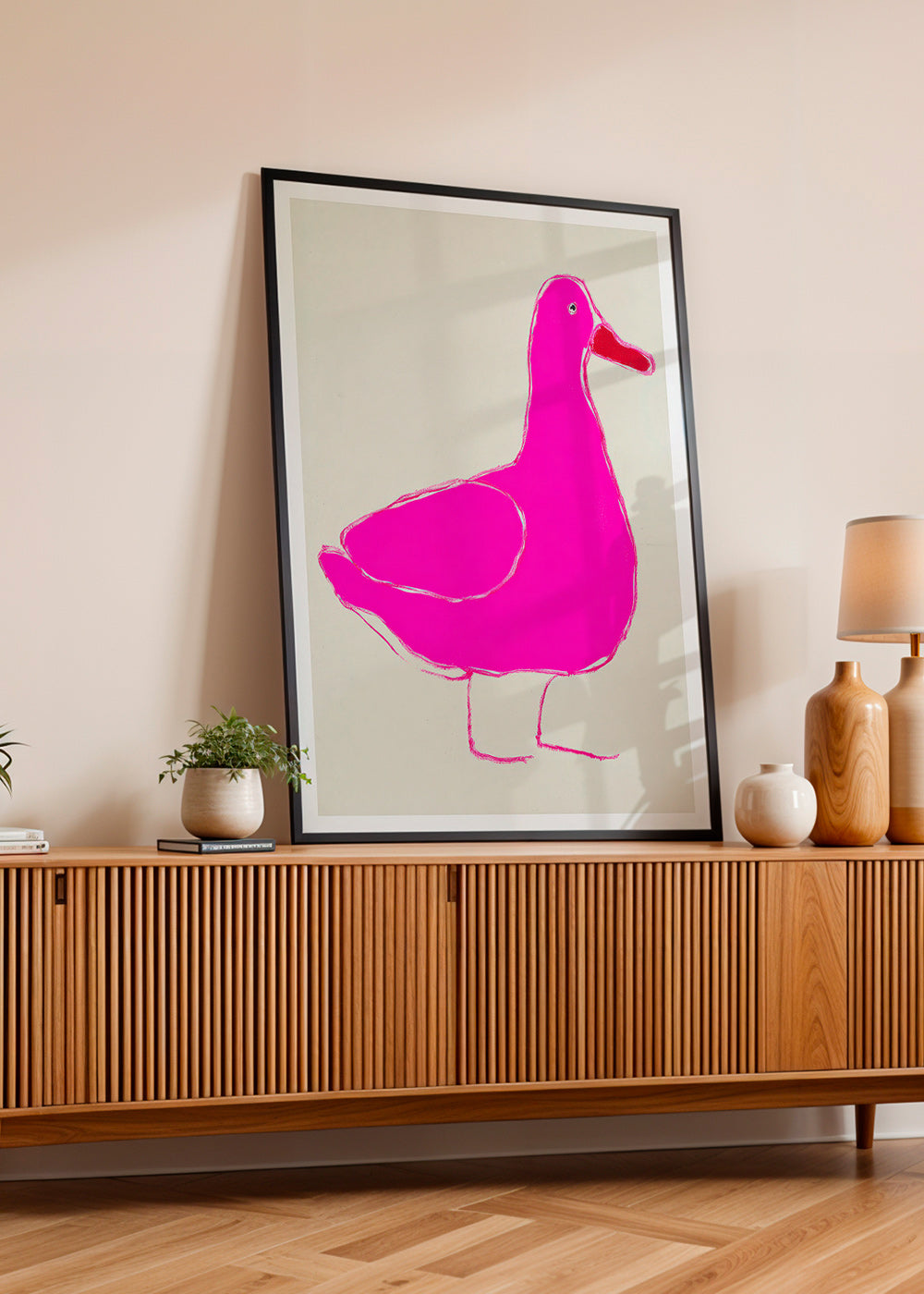 Plakat lyserød and