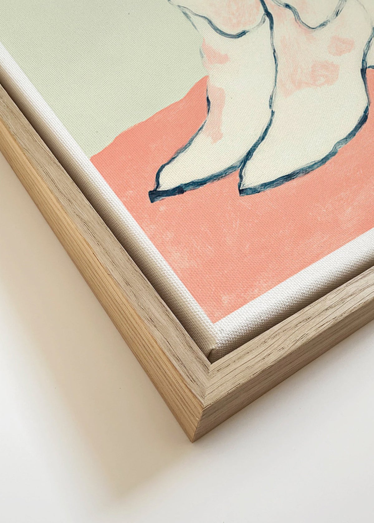 Illustration hvide støvler på pastelbaggrund