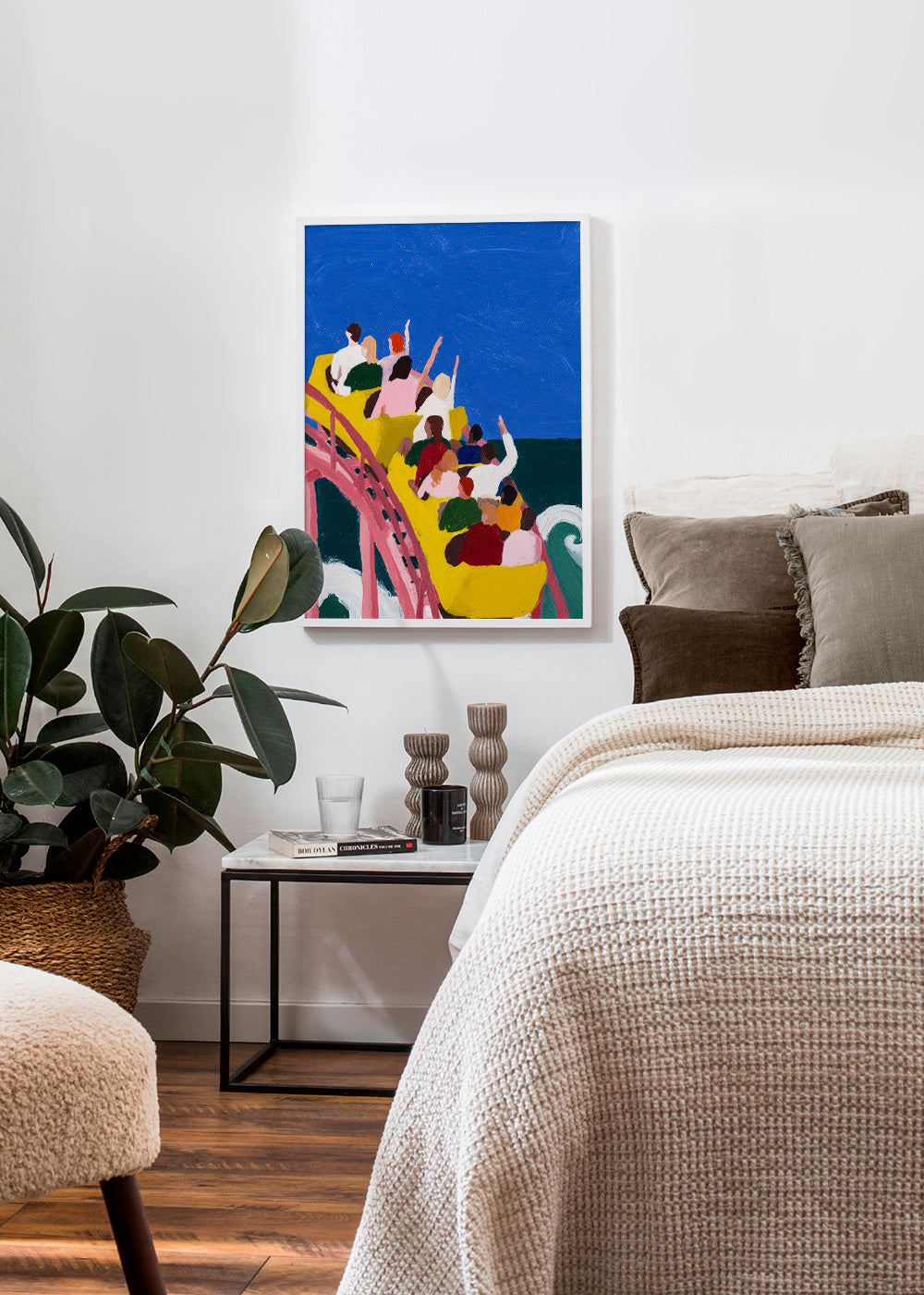 Illustration rutsjebane ved havet