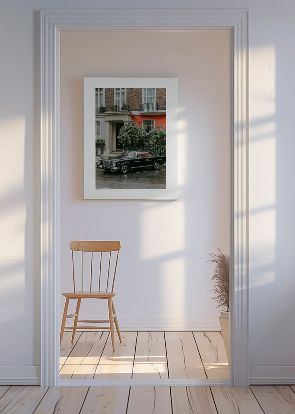 Gadefotografi med klassisk bil