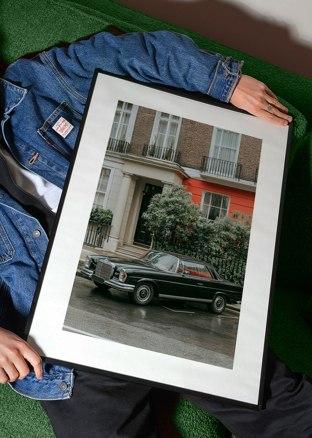 Gadefotografi med klassisk bil