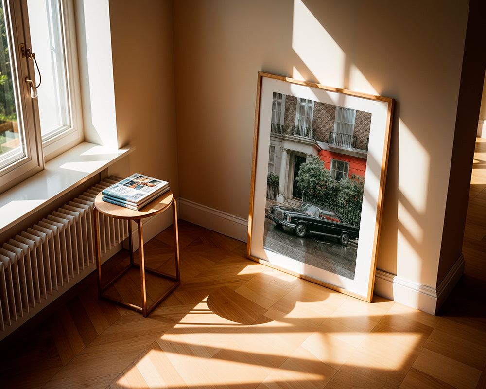 Gadefotografi med klassisk bil