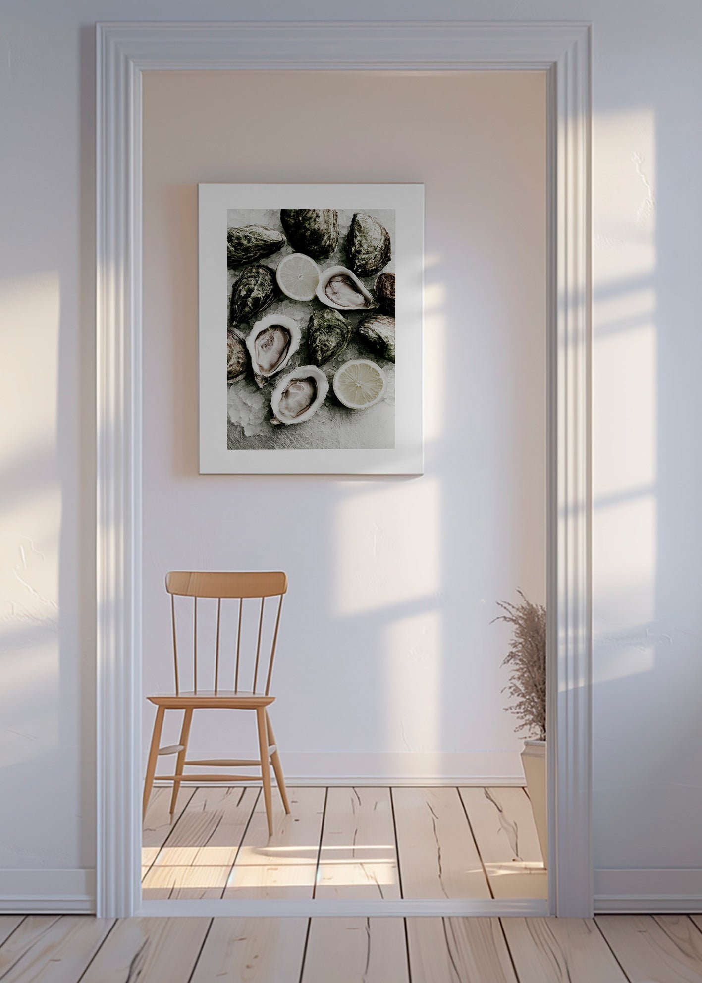 Køkkenkunst med østers og citron