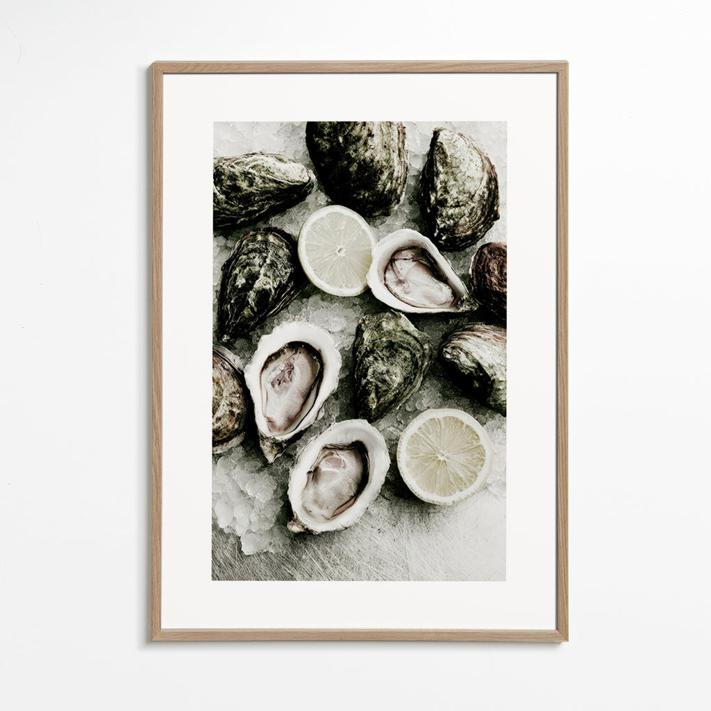 Køkkenkunst med østers og citron