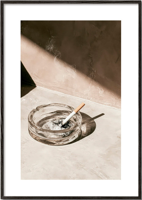 Køkkenfotografi med glas askebæger