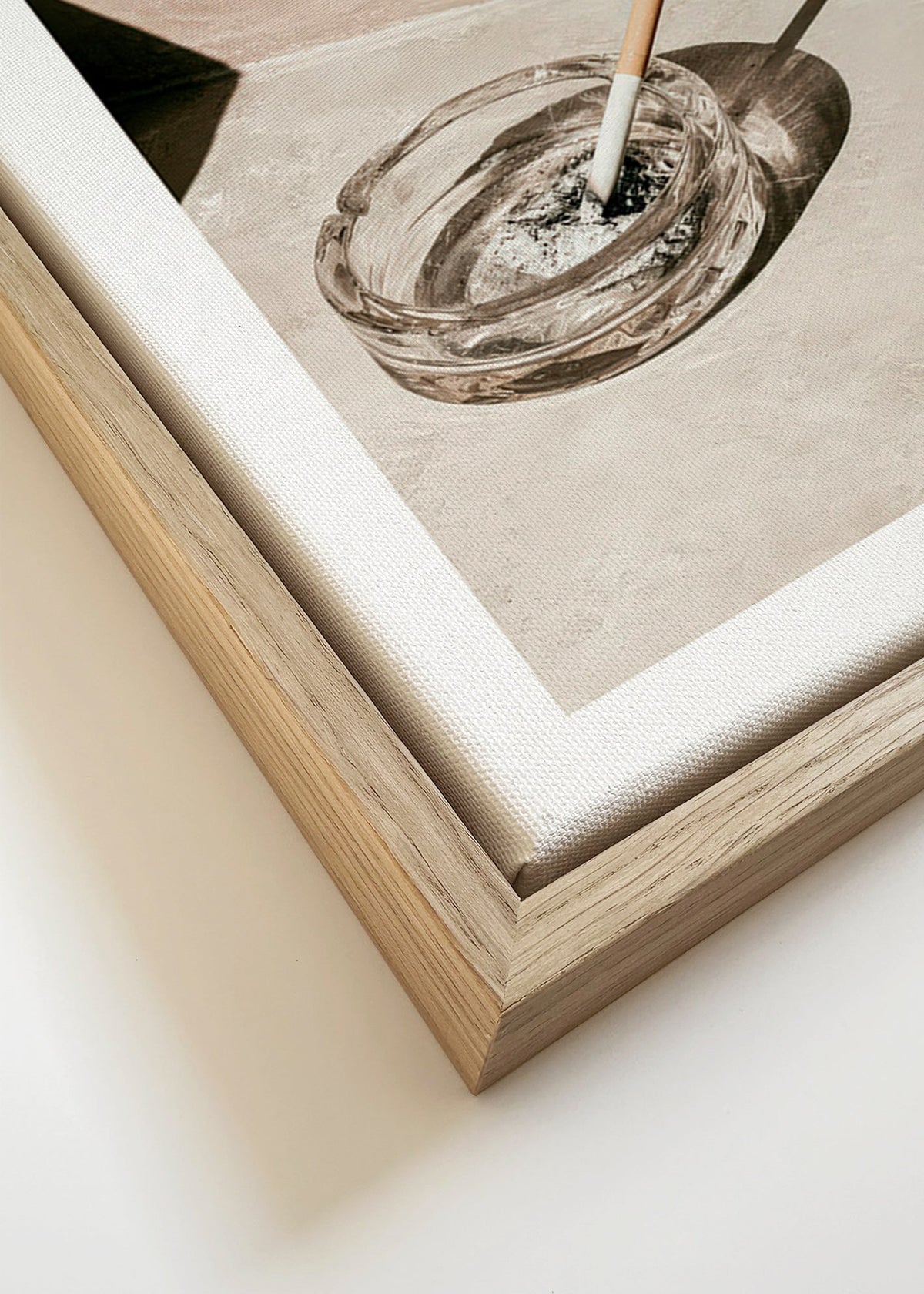 Køkkenfotografi med glas askebæger