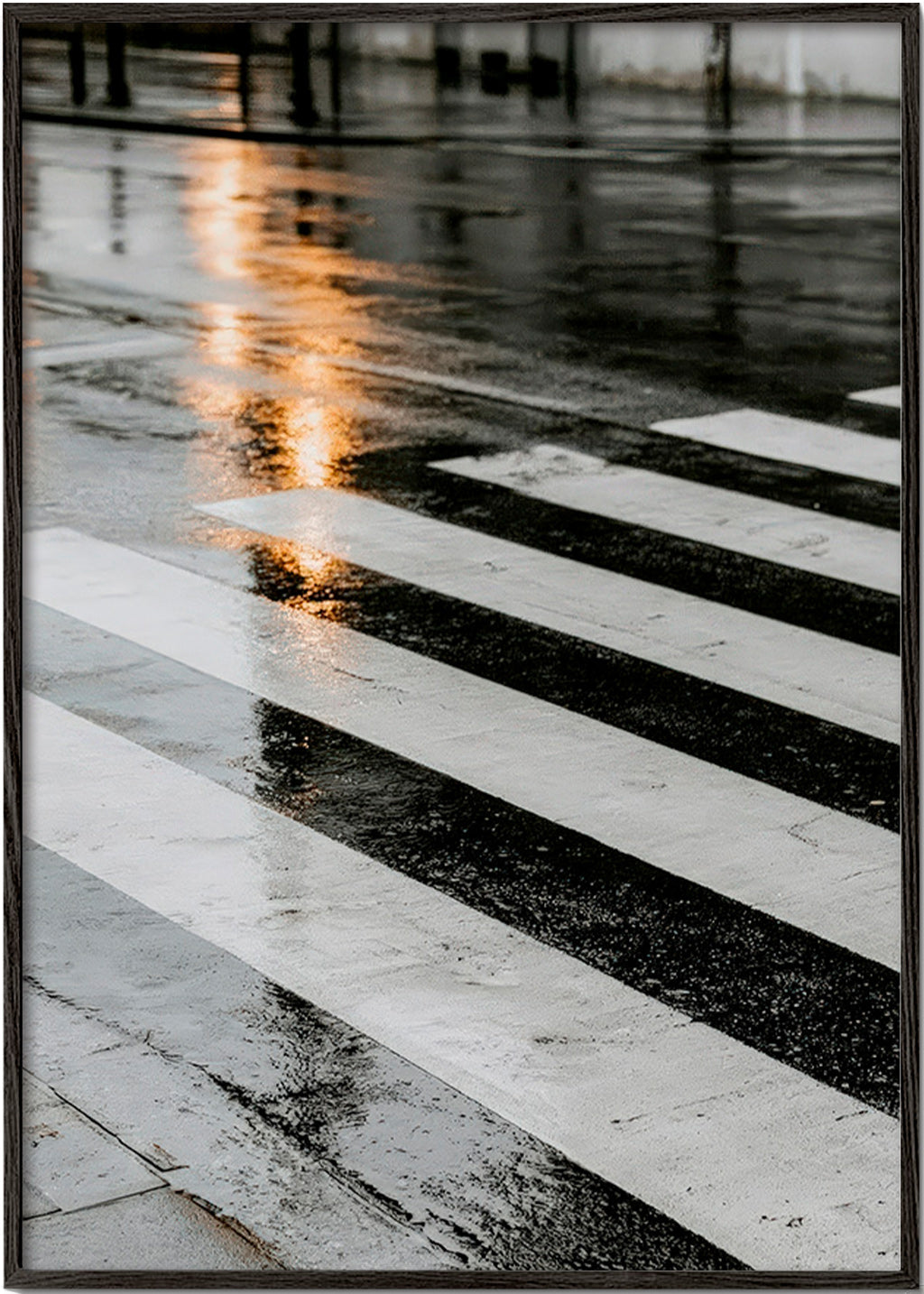 Fotografi by: vådt fodgængerfelt