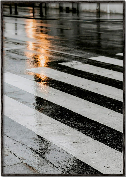 Fotografi by: vådt fodgængerfelt