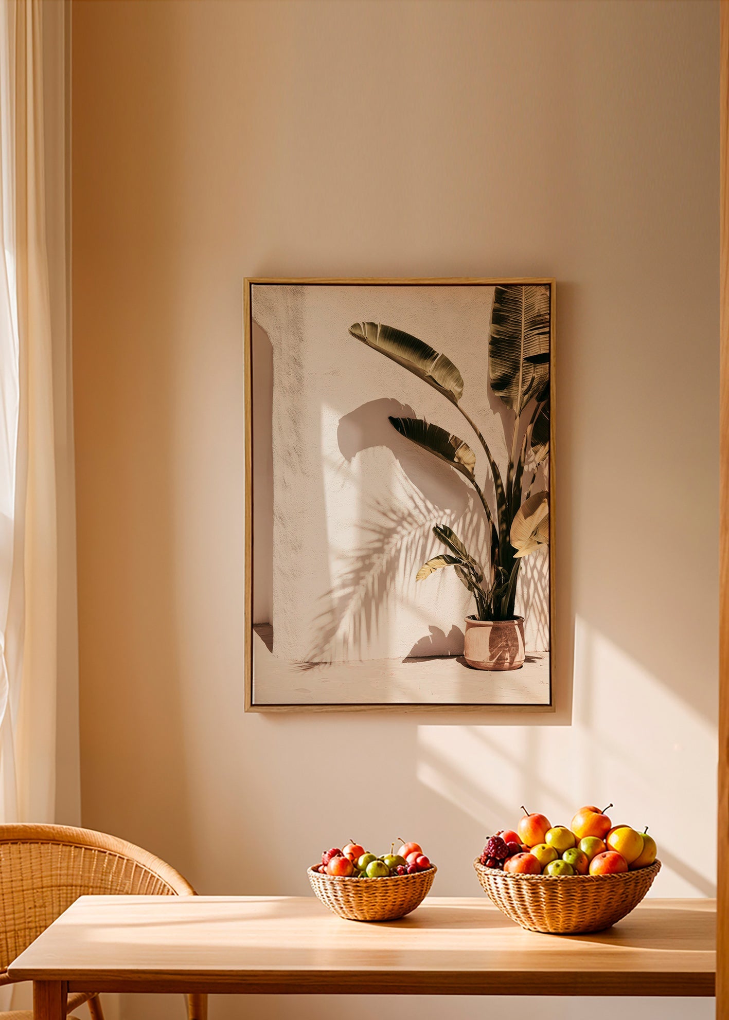 Botanisk plakat: pottepalme