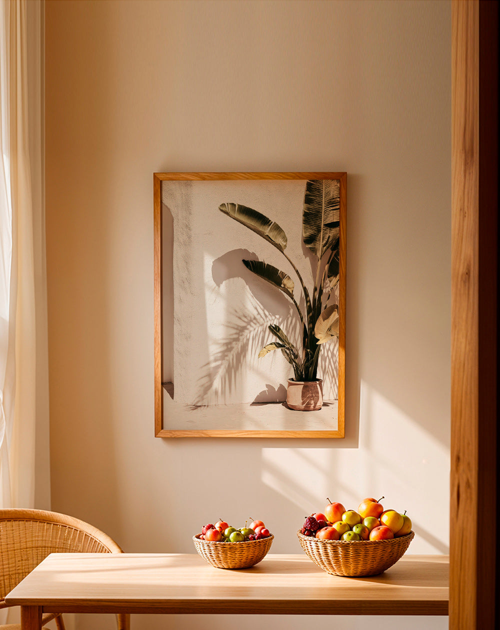 Botanisk plakat: pottepalme