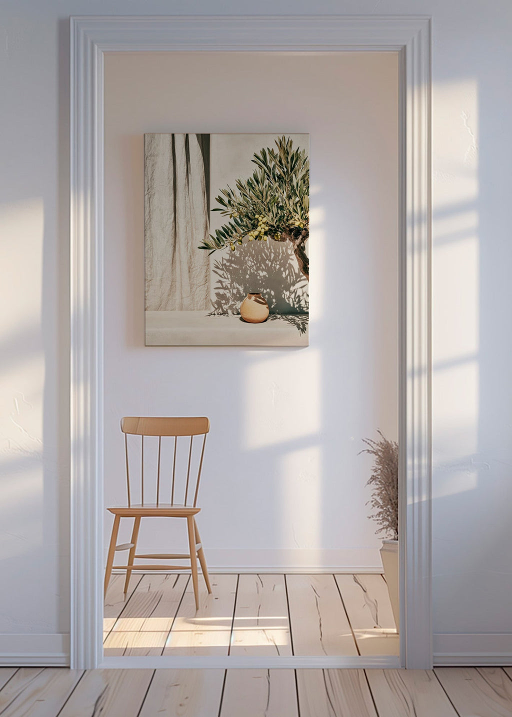 Botanisk plakat olivengren