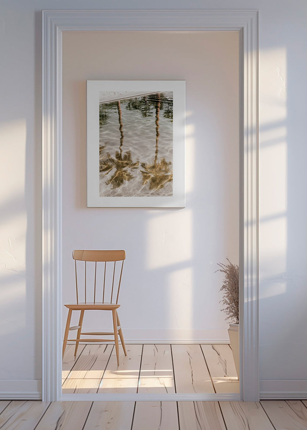 Køkkenkunst palmeafspejlinger