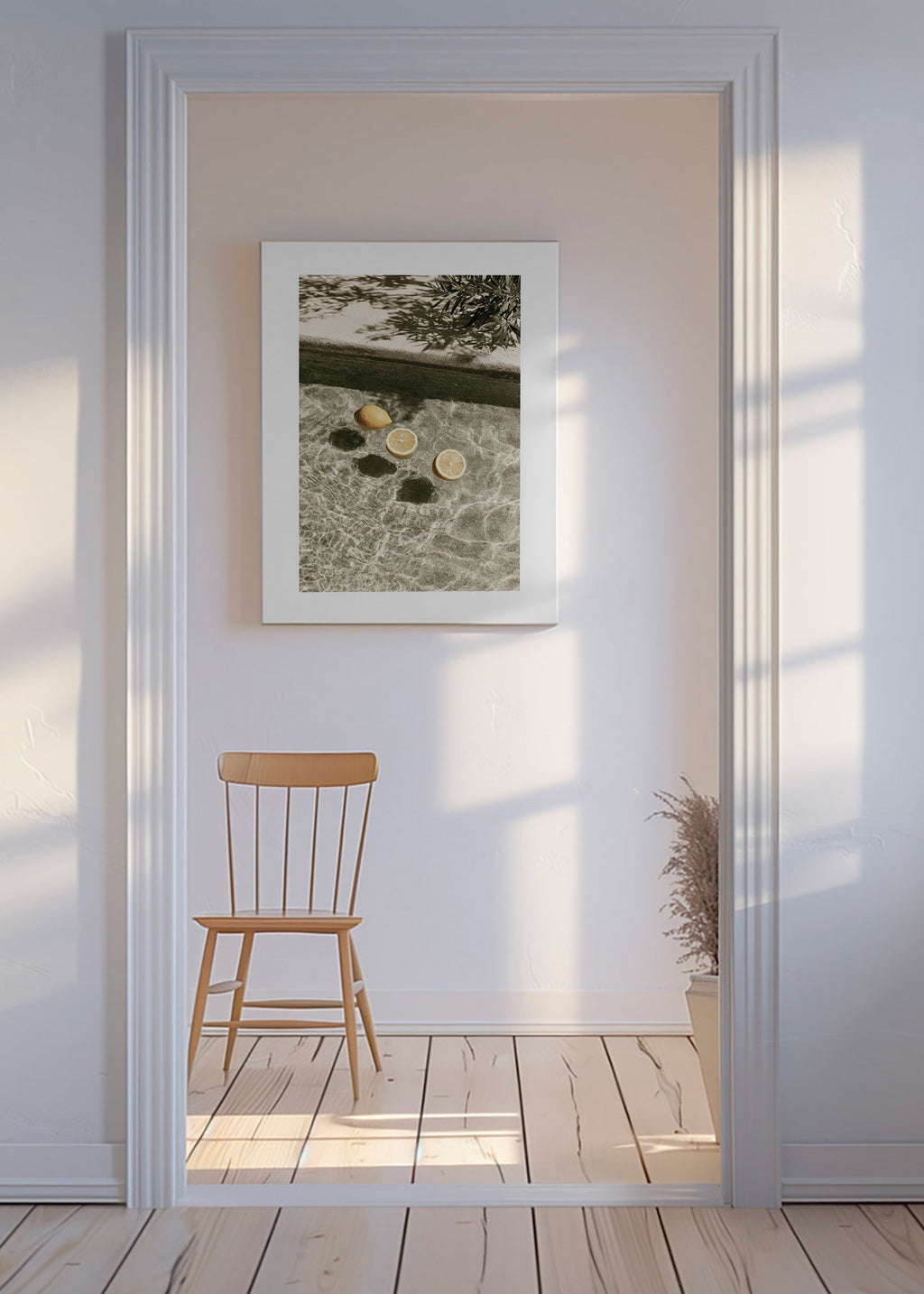 Køkkenkunst med svævende citroner