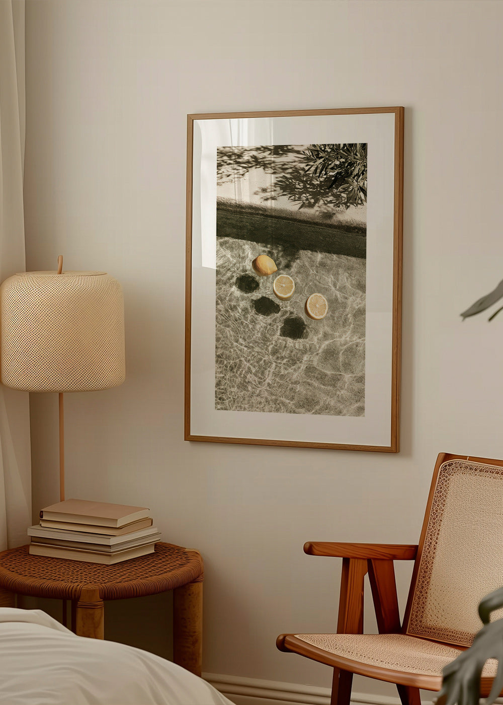 Køkkenkunst med svævende citroner