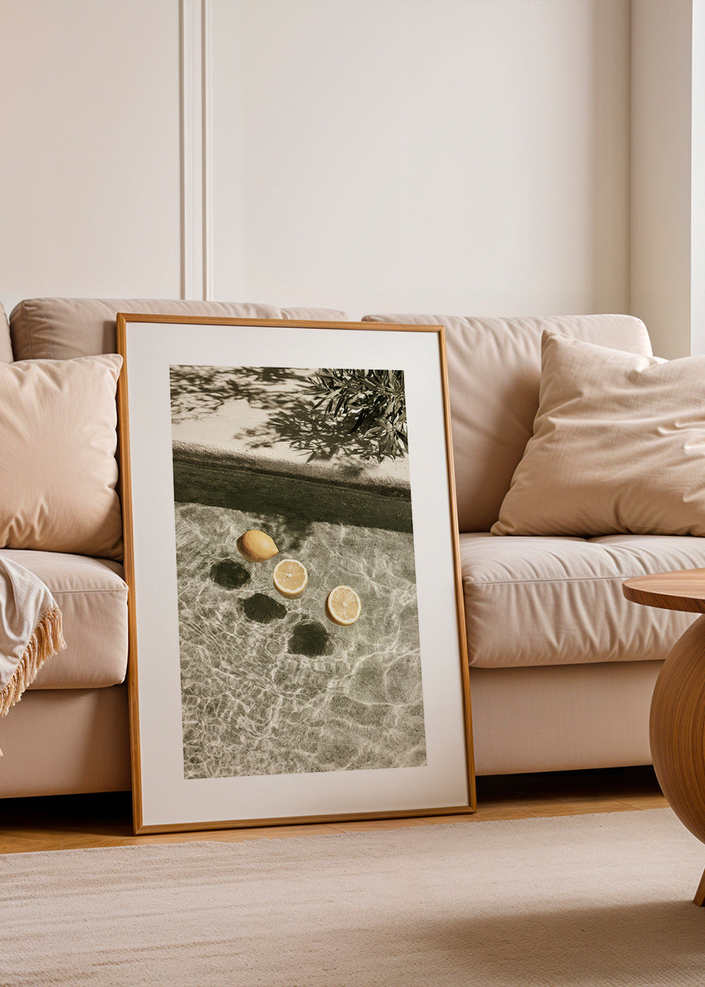 Køkkenkunst med svævende citroner