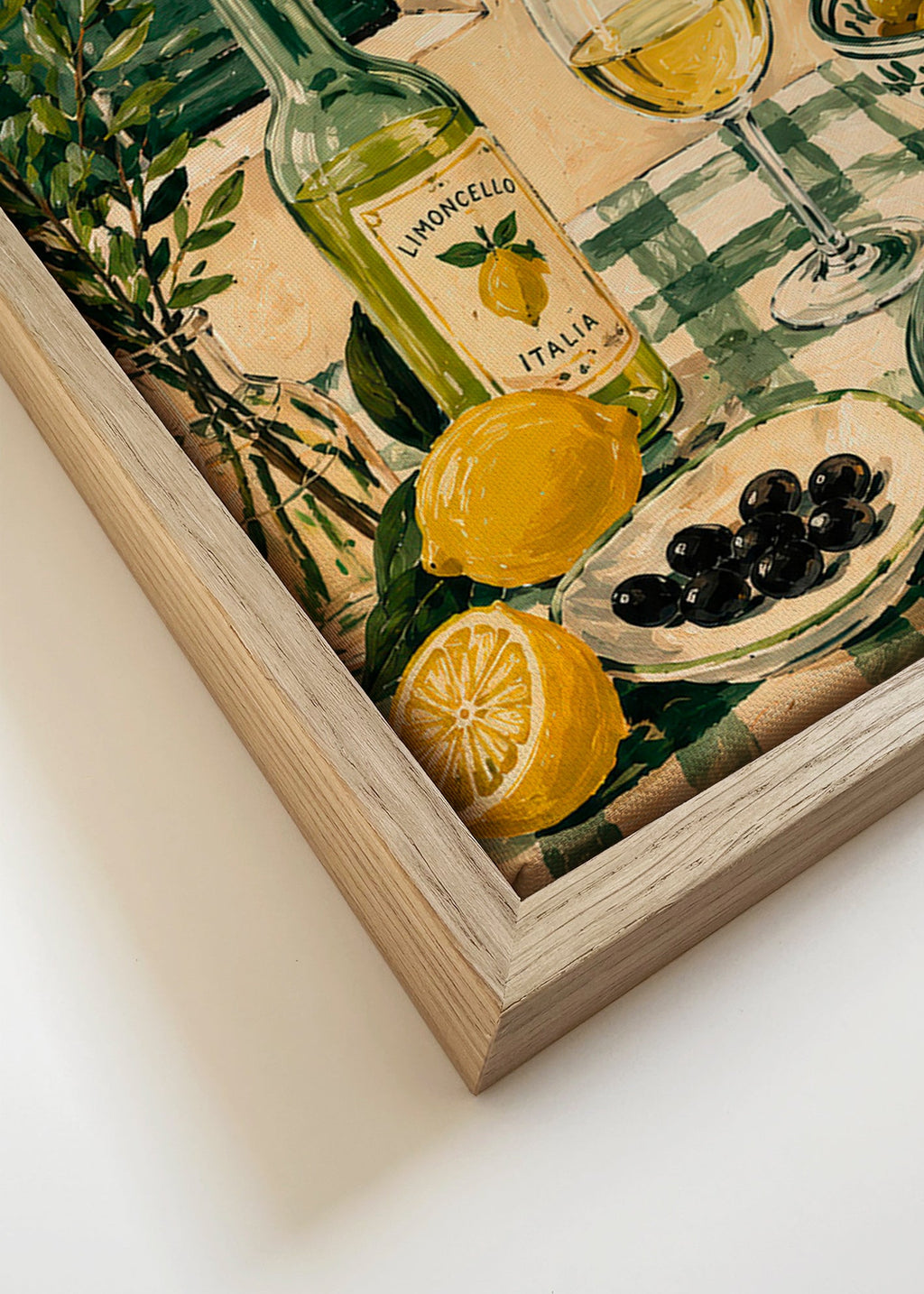 Køkkenkunst: stilleben med citron og limoncello