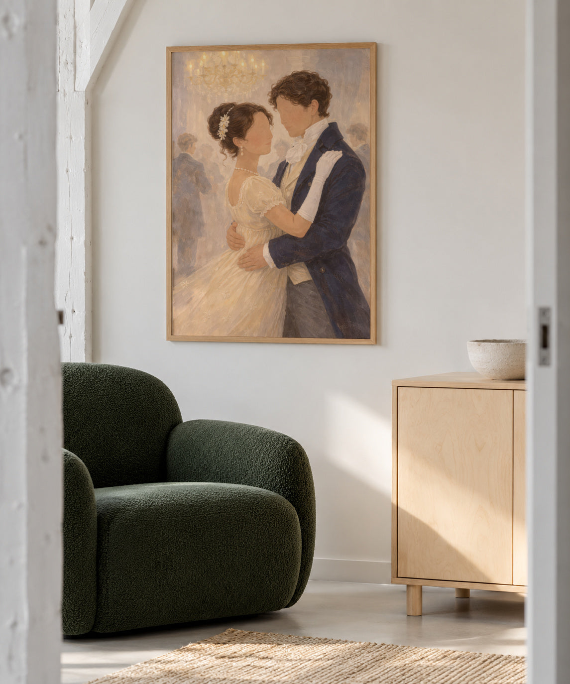 First Dance - Framed poster in an interior