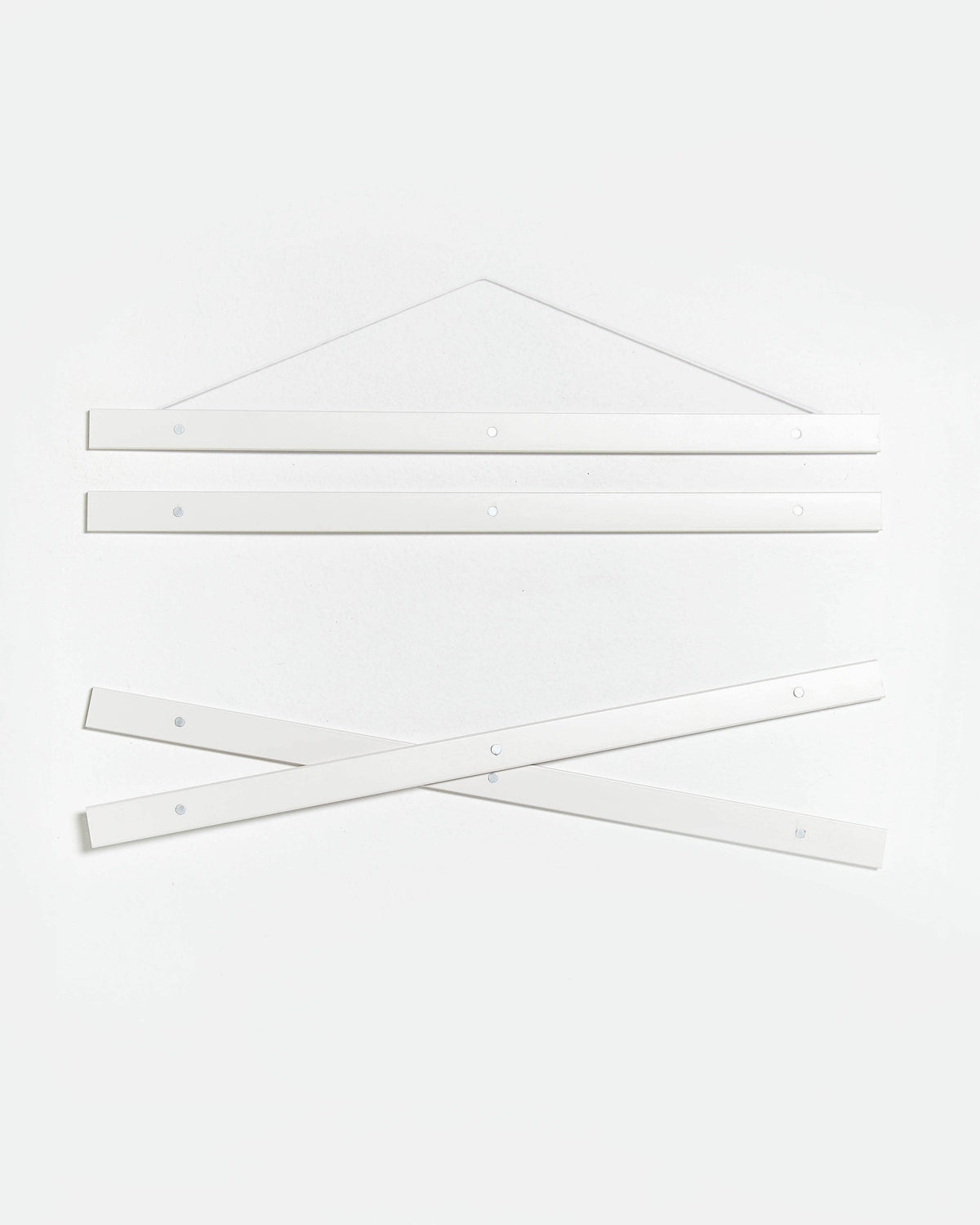 Colgador para póster de 30cm de madera y color blanco